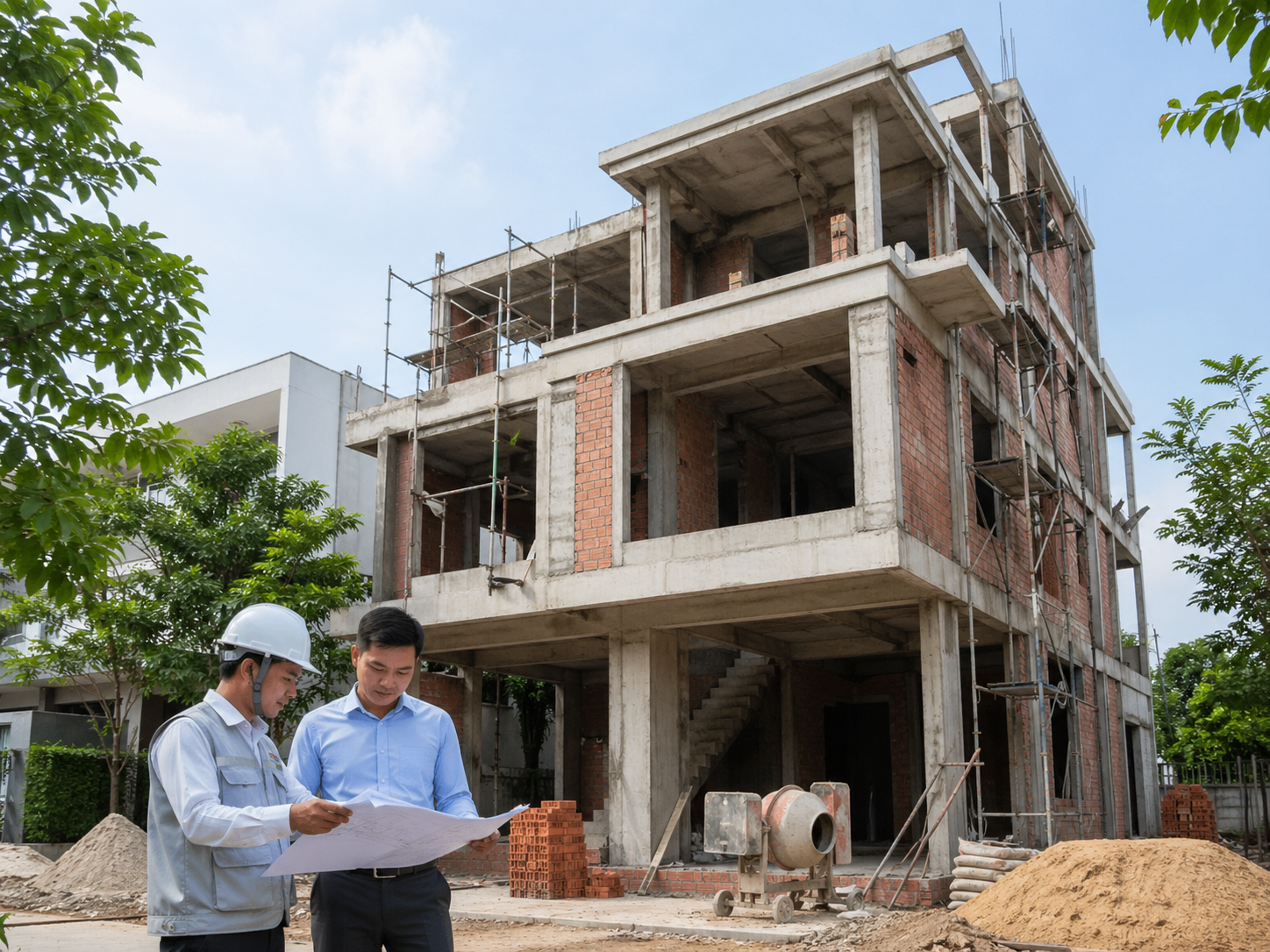 Checklist kỹ thuật thi công phần thô